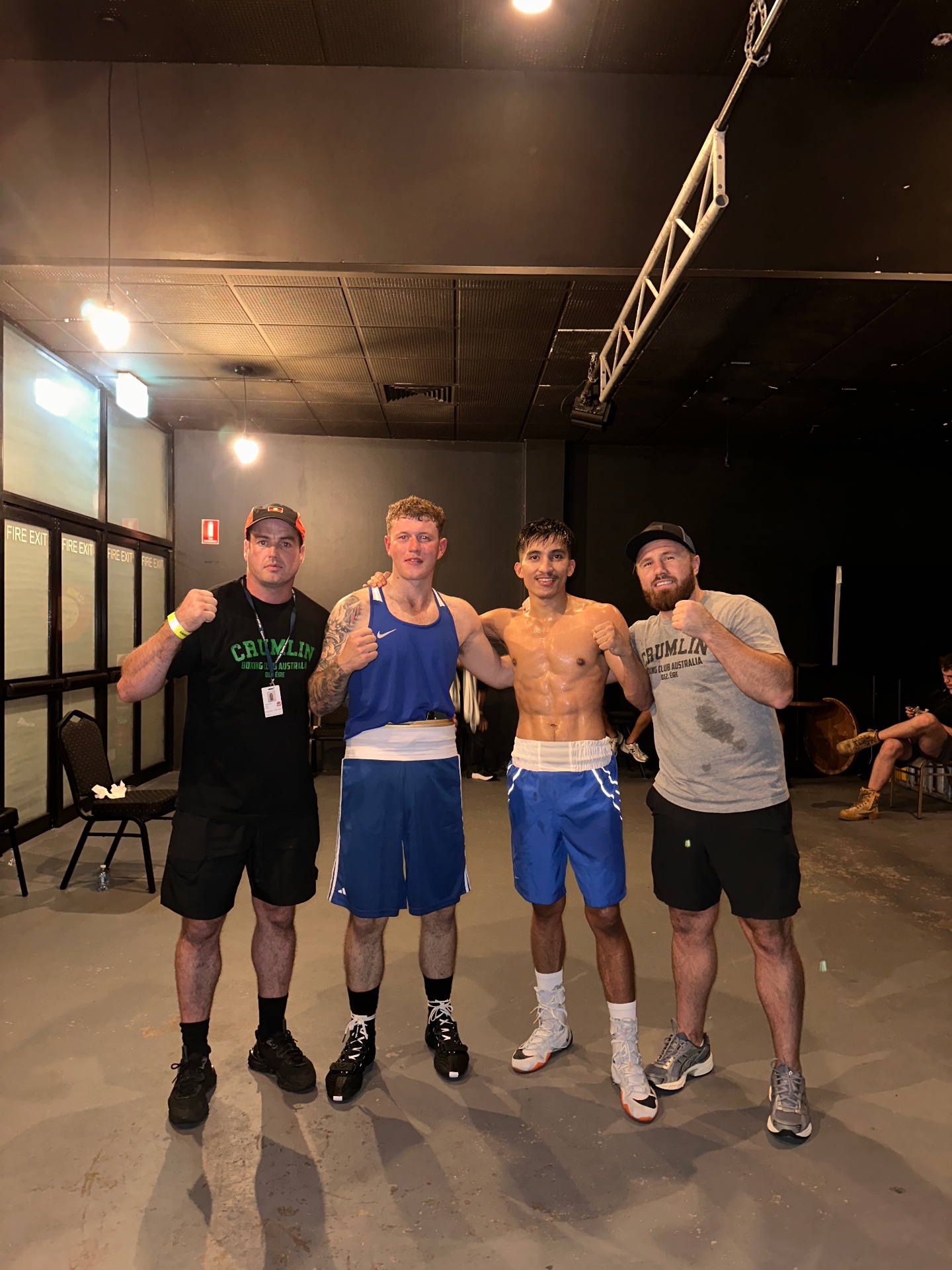 Team Crumlin post-fight